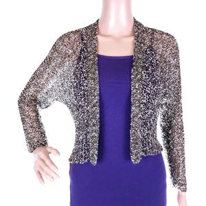 Isda & Co Women Top Cover Cardigan Knit No Button Sheer Size S
